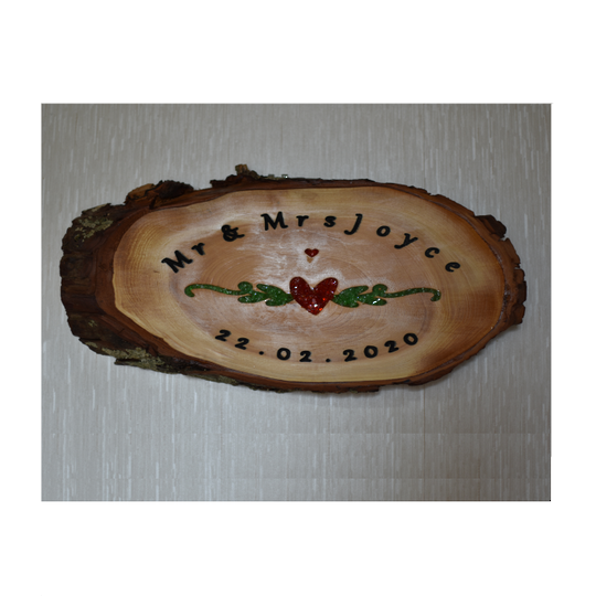 Lawsoniana Mr and Mrs Jones Sign Wedding Gift